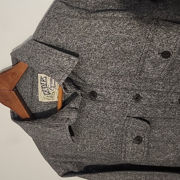 NWT Grayers Medium Gray Shirt Jacket 100% Cotton Great Gift 4 The Outdoors - Picture 3 of 7